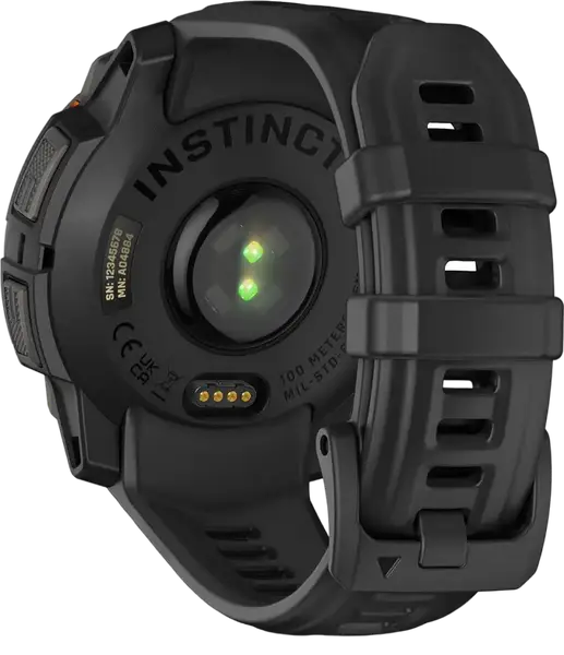 Смарт-годинник Garmin Instinct 3 45mm Solar Black with Black Band (010-02934-00)