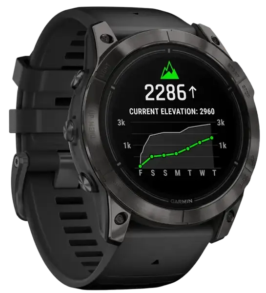 Смарт-годинник Garmin Epix Pro Gen 2 Sapphire 51mm Carbon G. DLC Tit. with Black Band (010-02804-00/01)