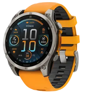 Спортивний годинник Garmin Fenix 8 51mm AMOLED Sapphire Titanium w. Spark Orange/Graphite Silicone Band (010-02905-10/11) Спортивний годинник Garmin Fenix 8 51mm AMOLED Sapphire Titanium w. Spark Orange/Graphite Silicone Band (010-02905-10/11)
