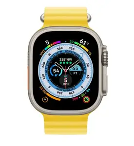 Смарт-годинник Apple Watch Ultra Titanium/Yellow Ocean Band LTE (MQG13)