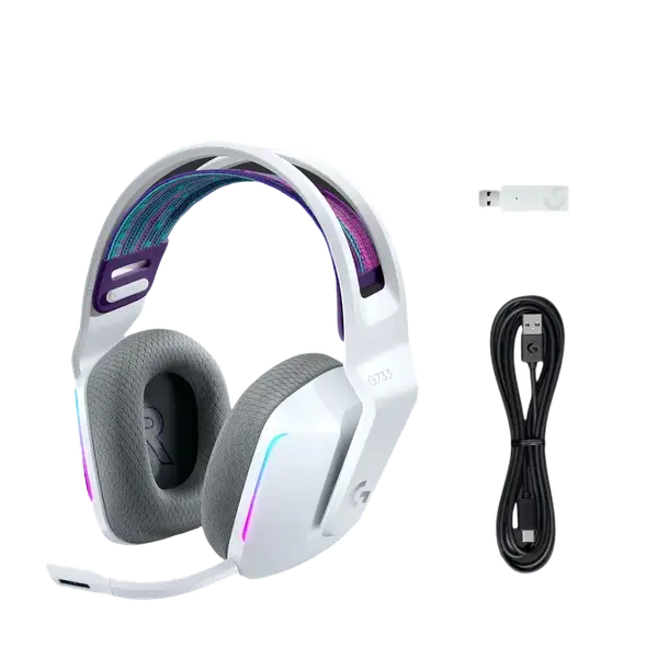 Навушники Logitech G733 LIGHTSPEED Wireless RGB WHITE (981-000883)