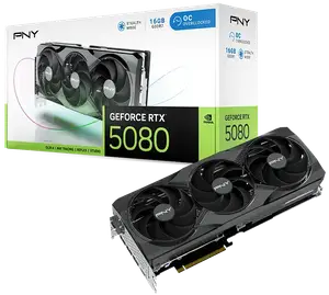 Відеокарта PNY GeForce RTX 5080 OC 16GB GDDR7 DLSS4 (VCG508016TFXPB1-O)