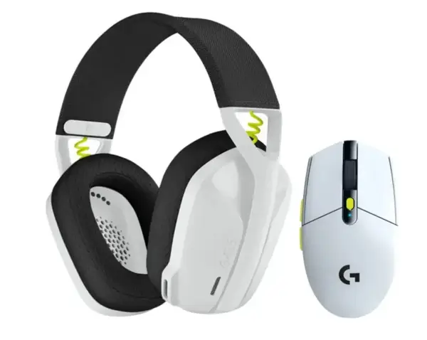 Навушники з мікрофоном Logitech G435SE + G305SE Wireless White (981-001162)