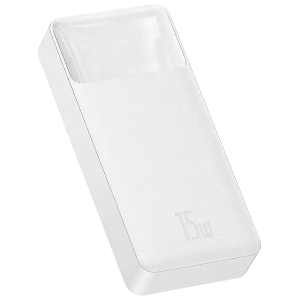 Зовнішній акумулятор (Power Bank) Baseus Bipow Digital Display Powerbank 15W 20000mAh White (PPDML-J02)
