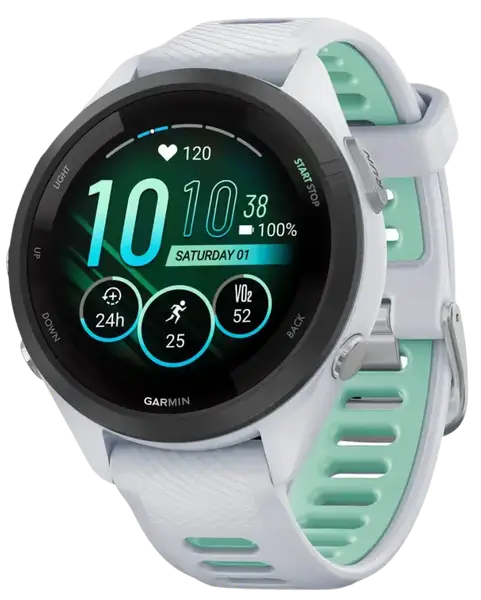 Смарт-годинник Garmin Forerunner 265S Black Bezel w. Whitestone Case and Whitestone/Neo Tropic S. Band (010-02810-04/14)