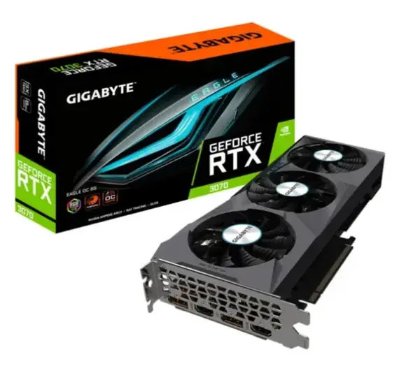 Відеокарта Відеокарта GIGABYTE GeForce RTX 3070 EAGLE OC 8G rev. 2.0 (GV-N3070EAGLE OC-8GD rev. 2.0)
