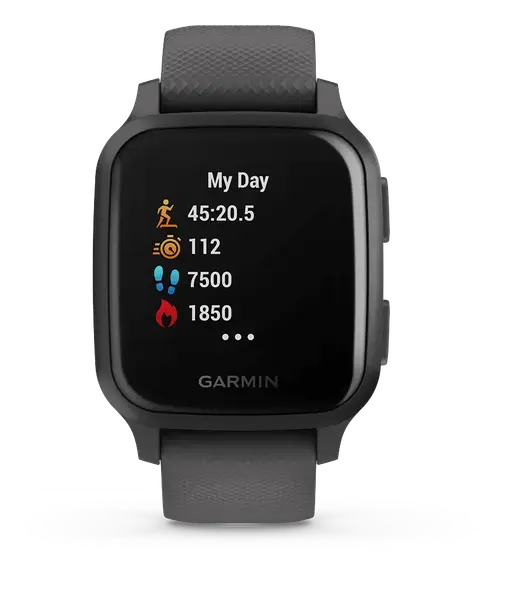 Смарт-годинник Garmin Venu Sq Slate with Gray Band (010-02427-10/00)