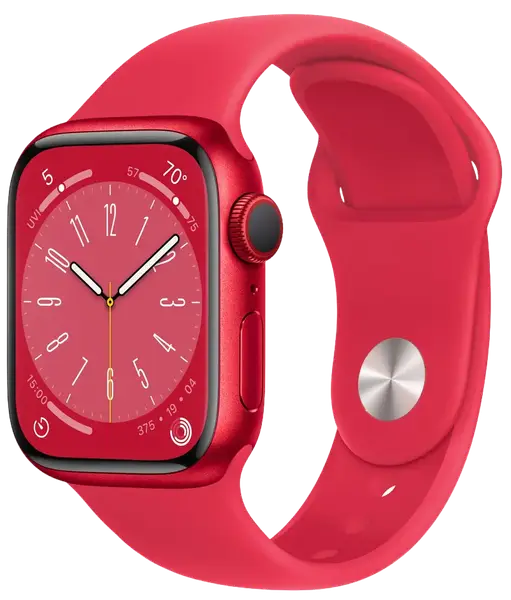 Смарт-годинник Apple Watch 8 41/(PRODUCT)RED Aluminum/RED Sport GPS (MNP73)