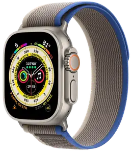 Смарт-годинник Apple Watch Ultra Titanium/Blue Gray Trail Loop S/M LTE (MNHL3)
