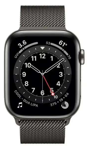 Смарт-годинник Apple Watch Series 6 GPS + Cellular 40mm Graphite S. Steel Case w. Graphite Milanese L. (MG2U3+M06Y3)