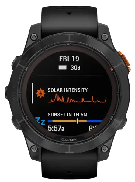 Смарт-годинник Garmin Fenix 7 Pro Solar Slate Gray w. Black Band (010-02777-00/01)