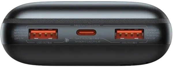 Зовнішній акумулятор (Power Bank) Baseus Power Bank 20000mAh Bipow Pro Digital Display PD 22.5W Black (PPBD030001)