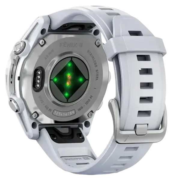 Спортивные часы Garmin Fenix 8 43mm AMOLED Silver with Whitestone Silicone Band (010-02903-00)