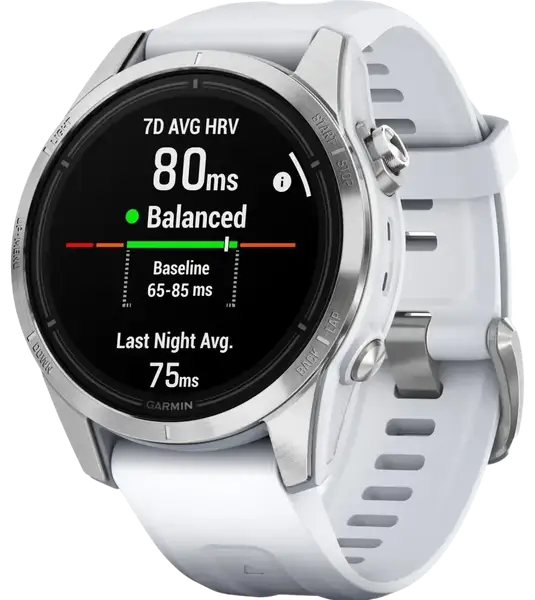 Смарт-часы Garmin Epix Pro Gen 2 42mm Silver w. Whitestone Band (010-02802-00/01)