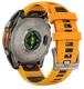 Спортивные часы Garmin Fenix 8 47mm AMOLED Sapphire Titanium w. Spark Orange/Graphite Silicone Band (010-02904-10/11)