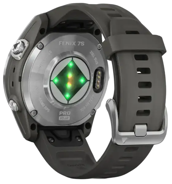 Смарт-часы Garmin Fenix 7S Pro Solar Silver w. Graphite Band (010-02776-00/01)