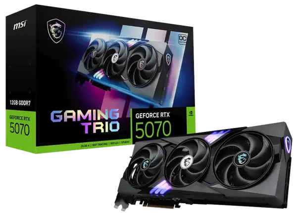Відеокарта MSI GeForce RTX 5070 12G GAMING TRIO OC