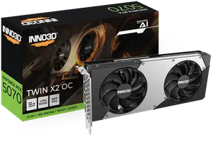 Відеокарта INNO3D GeForce RTX 5070 Twin X2 OC 12GB GDDR7 DLSS4 (N50702-12D7X-195064N) Відеокарта INNO3D GeForce RTX 5070 Twin X2 OC 12GB GDDR7 DLSS4 (N50702-12D7X-195064N)