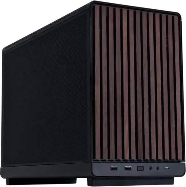 Корпус Lian Li DAN A3 Wood Black (GELI-960 // A3- mATX-MD Black)