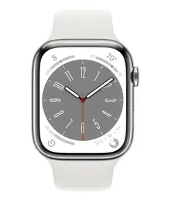 Смарт-годинник Apple Watch 8 45/Silver Steel/White Sport LTE (MNKE3) Смарт-годинник Apple Watch 8 45/Silver Steel/White Sport LTE (MNKE3)
