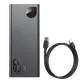 Зовнішній акумулятор (павербанк) Baseus Adaman Metal Digital Display Quick Charge Power Bank 65W 20000mAh Black (PPIMDA-D01, PPADM-65S)