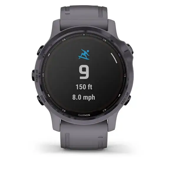Смарт-годинник Garmin Fenix 6S Pro Solar Edition Amethyst Steel with Shale Gray Band (010-02409-15)