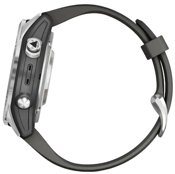 Смарт-часы Garmin Fenix 7S Pro Solar Silver w. Graphite Band (010-02776-00/01)
