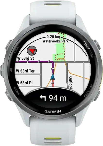 Смарт-годинник Garmin Forerunner 970 Titanium w. Whitestone Case and Whitestone/T. Amp Yellow Band (010-02969-01/11)