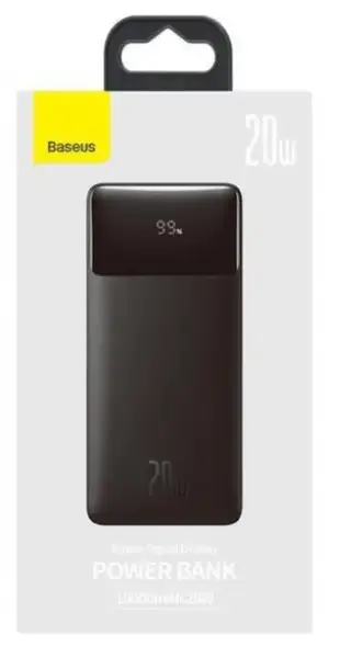 Зовнішній акумулятор (Power Bank) Baseus Bipow Digital Display 10000mAh 20W Black (PPDML-L01)