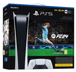 Стаціонарна ігрова приставка PS5 CONSOLE 825GB DIGITAL ED. WHITE + FC 24 Стаціонарна ігрова приставка PS5 CONSOLE 825GB DIGITAL ED. WHITE + FC 24