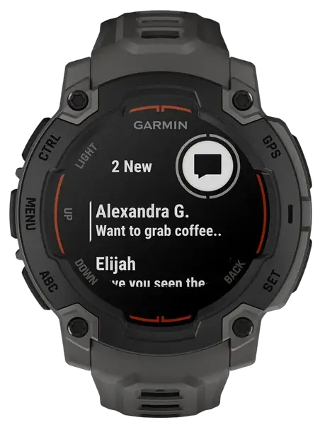 Смарт-годинник Garmin Instinct E 45mm Black with Charcoal Band (010-02933-00)