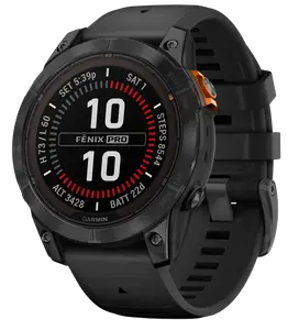 Смарт-годинник Garmin Fenix 7 Pro Solar Slate Gray w. Black Band (010-02777-00/01)