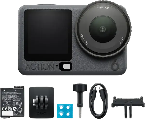 Екшн-камера DJI Osmo Action 6 Standard Combo (CP.OS.00000505.03 / 6937224126060)