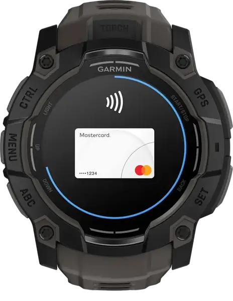 Смарт-годинник Garmin Instinct 3 50mm AMOLED Black with Charcoal Band (010-03020-00)