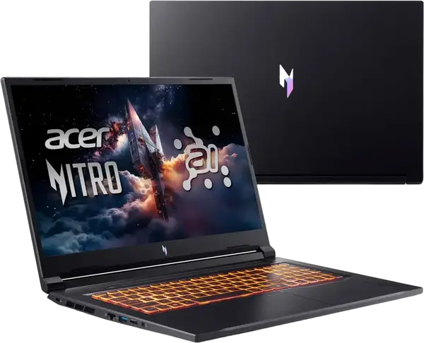 Ноутбук Acer Nitro V 17 AI Ryzen 5-240/16GB/512/Win11 RTX5060 (ANV17-41 || NH.QYUEP.002)