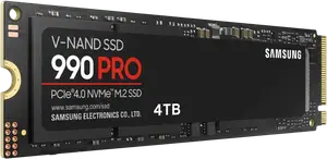 SSD накопичувач Samsung 4TB M.2 PCIe Gen4 NVMe 990 Pro (MZ-V9P4T0BW)