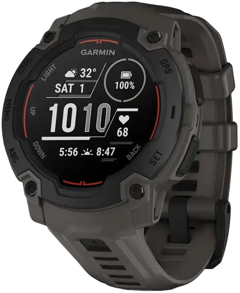 Смарт-годинник Garmin Instinct E 45mm Black with Charcoal Band (010-02933-00)