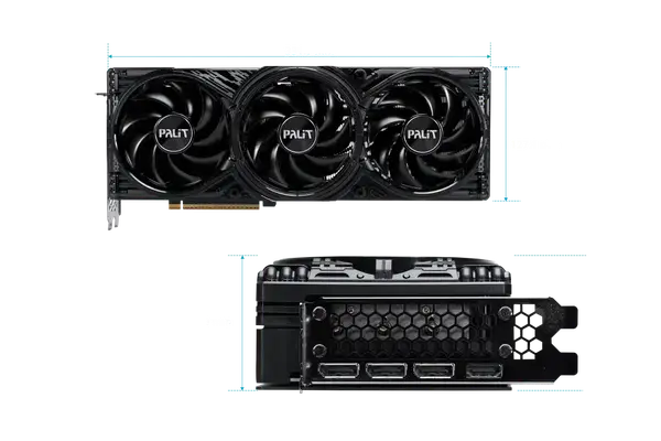 Відеокарта Palit GeForce RTX 5080 GamingPro 16GB GDDR7 DLSS4 (NE75080019T2-GB2031A)