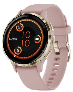 Смарт-годинник Garmin Venu 3S Soft Gold S. Steel Bezel w. Dust Rose Case and S. Band (010-02785-03/53)