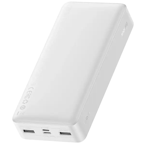 Зовнішній акумулятор (Power Bank) Baseus Bipow Digital Display Powerbank 15W 20000mAh White (PPDML-J02)