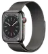 Смарт-годинник Apple Watch 8 45/Graphite Steel/Graphite Milanese Loop LTE (MNKX3)