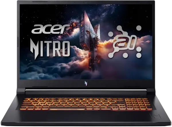 Ноутбук Acer Nitro V 17 AI Ryzen 5-240/16GB/512/Win11 RTX5060 (ANV17-41 || NH.QYUEP.002)
