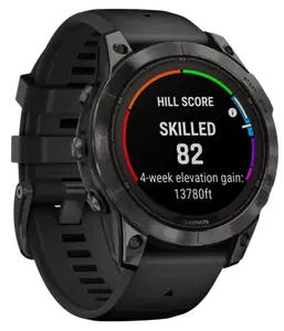 Смарт-часы Garmin Fenix 7 Pro Sapphire Solar Carbon G. DLC Tit. with Black Band (010-02777-10/11)