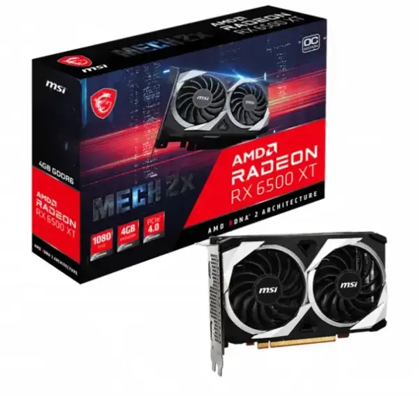 Відеокарта MSI Radeon RX 6500 XT MECH 2X 4G OC