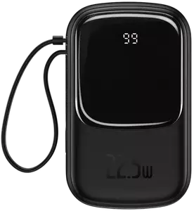 Зовнішній акумулятор (Power Bank) Baseus Power Bank 20000mAh з USB-C Cable Q Pow Display 22.5W Black (PPQD-I01)