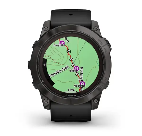 Смарт-годинник Garmin Fenix 7X Pro Sapphire Solar Carbon G. DLC Tit. with Black Band (010-02778-10/11)