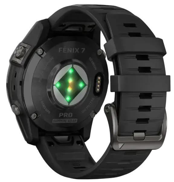 Смарт-часы Garmin Fenix 7 Pro Sapphire Solar Carbon G. DLC Tit. with Black Band (010-02777-10/11)