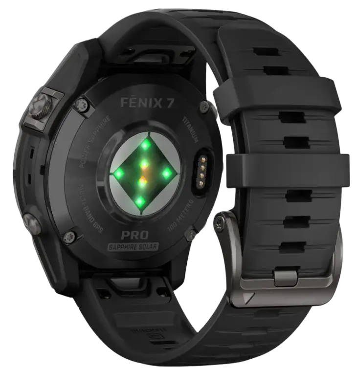 Смарт-годинник Garmin Fenix 7 Pro Sapphire Solar Carbon G. DLC Tit. with Black Band (010-02777-10/11/54)