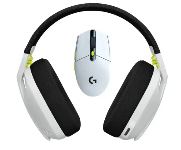 Навушники з мікрофоном Logitech G435SE + G305SE Wireless White (981-001162)