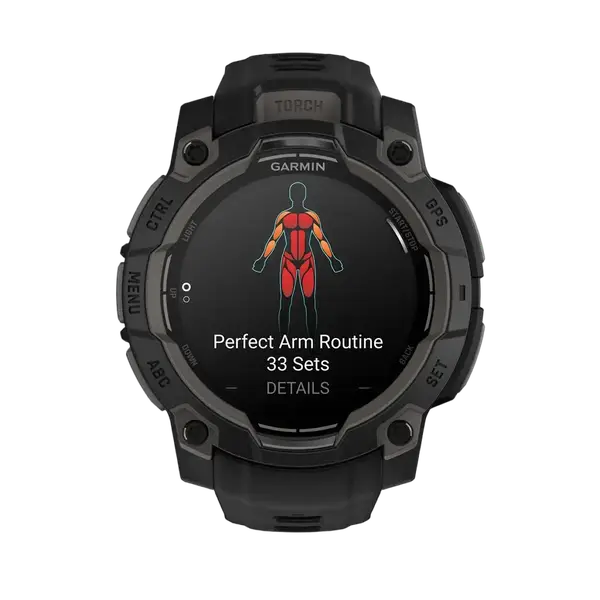 Смарт-годинник Garmin Instinct 3 45mm AMOLED Black with Black Band (010-02936-00)